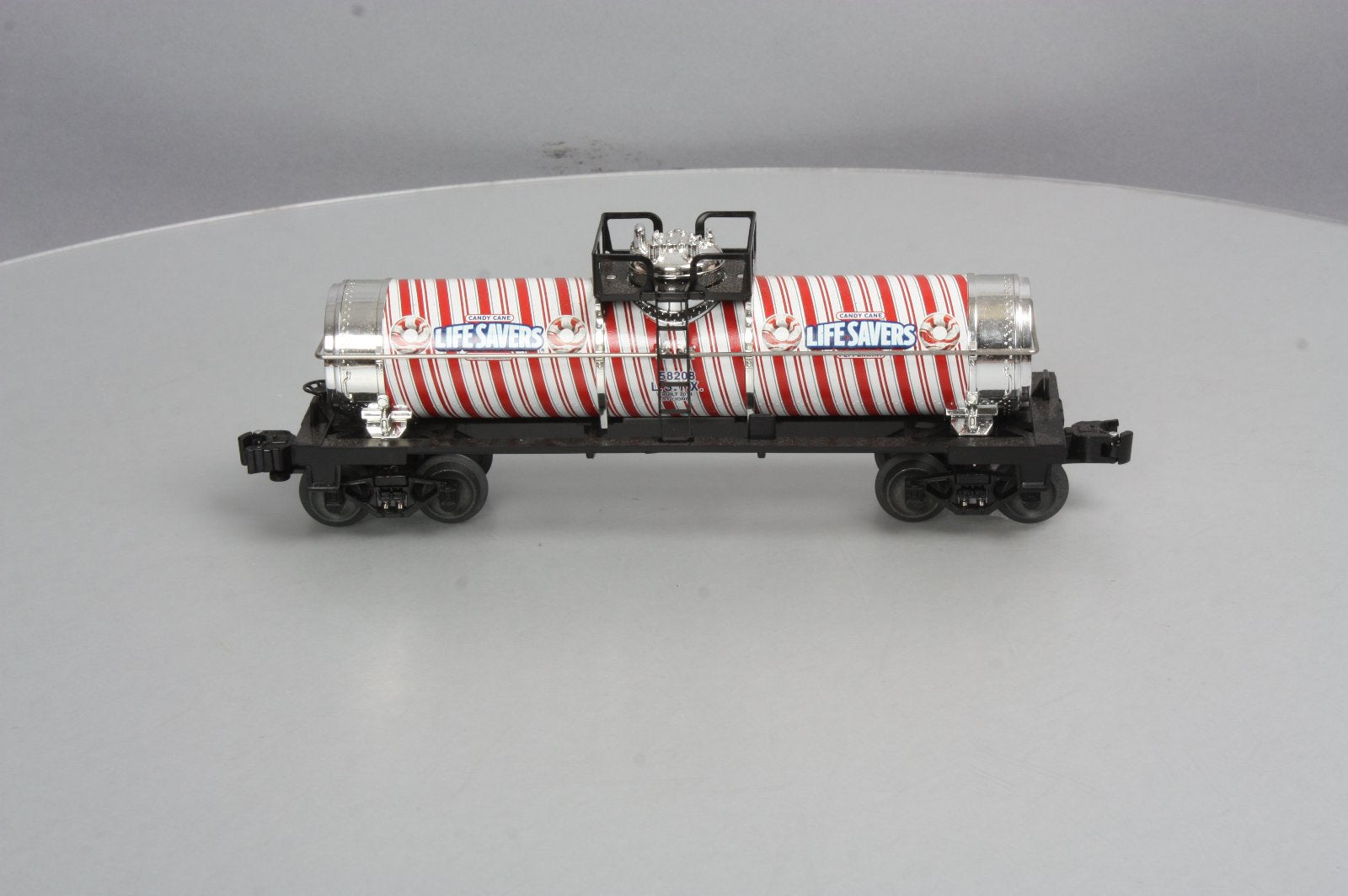 Lionel 6-58208 O Gauge Candy Cane Peppermint Lifesavers Tank Car #58208 NIB