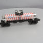 Lionel 6-58208 O Gauge Candy Cane Peppermint Lifesavers Tank Car #58208 NIB