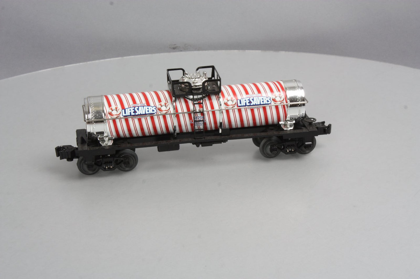 Lionel 6-58208 O Gauge Candy Cane Peppermint Lifesavers Tank Car #58208 NIB