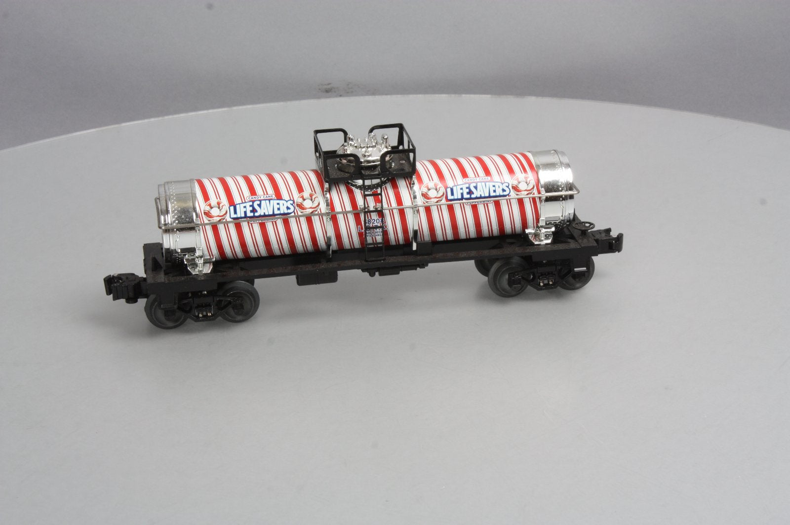 Lionel 6-58208 O Gauge Candy Cane Peppermint Lifesavers Tank Car #58208 NIB