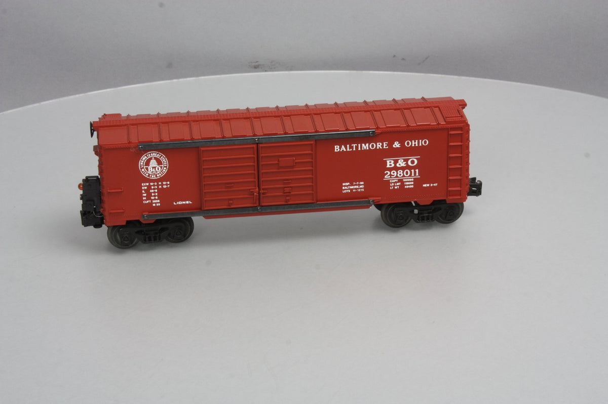 Lionel 6-17882 O Gauge LOTS-1990 Baltimore & Ohio Double Door Boxcar w/ ETD NIB