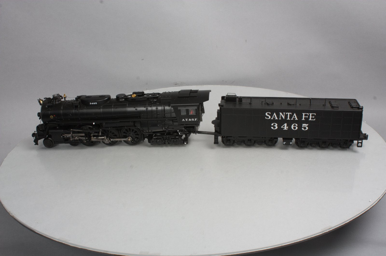 MTH 20-3474-1E O Gauge Santa Fe 4-6-4 Steam Locomotive & Tender #3465 with PS3.0 LN/Box
