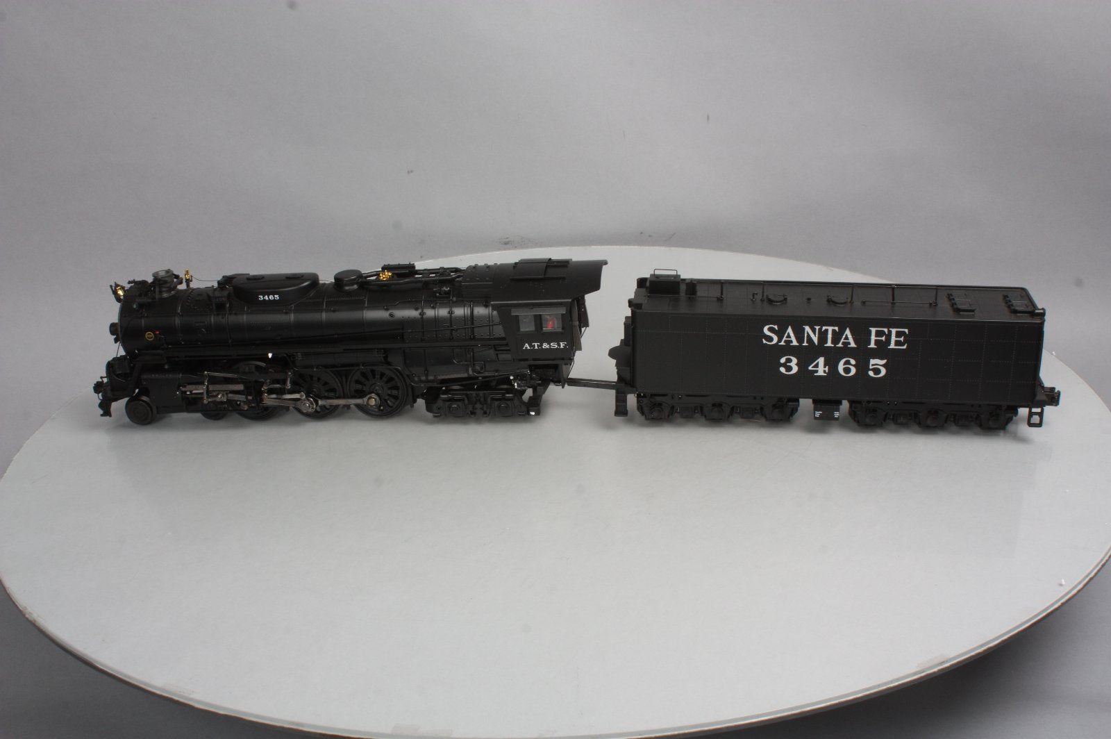 MTH 20-3474-1E O Gauge Santa Fe 4-6-4 Steam Locomotive & Tender #3465 with PS3.0 LN/Box
