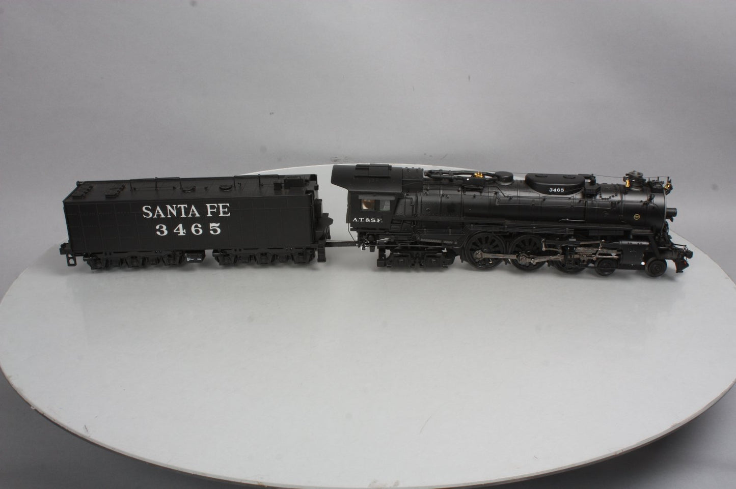 MTH 20-3474-1E O Gauge Santa Fe 4-6-4 Steam Locomotive & Tender #3465 with PS3.0 LN/Box