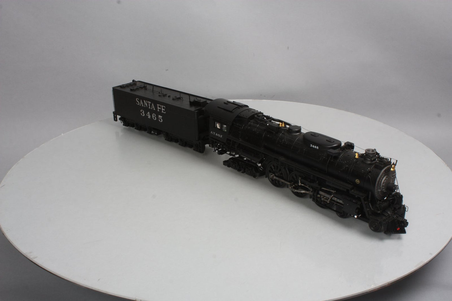 MTH 20-3474-1E O Gauge Santa Fe 4-6-4 Steam Locomotive & Tender #3465 with PS3.0 LN/Box