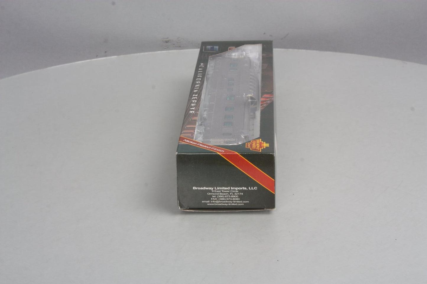 Broadway Limited 1528 HO CB&Q Silver Solarium California Zephyr Vista Dome #377