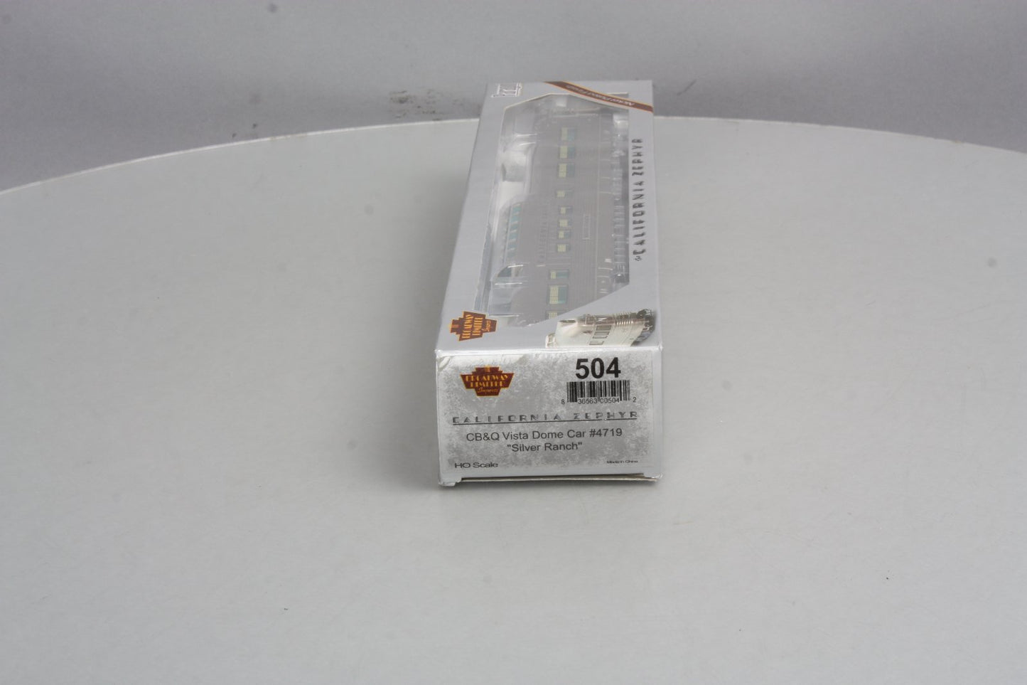 Broadway Limited 504 HO CB&Q "Silver Ranch" Paragon Series Vista Dome Car #4719
