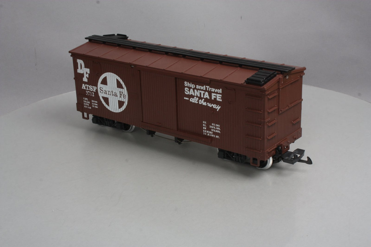 LGB 4067-D03 Santa Fe Boxcar w/ Metal Wheels LN/Box