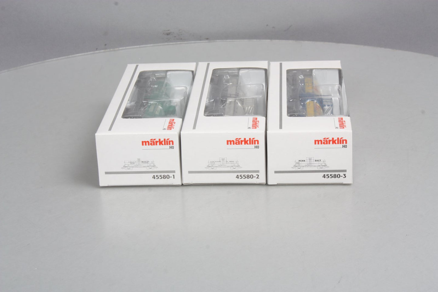 Marklin 45580 HO Scale SHP EBG & TEL 6,000 Gallon Tank Cars (Set of 3) LN/Box