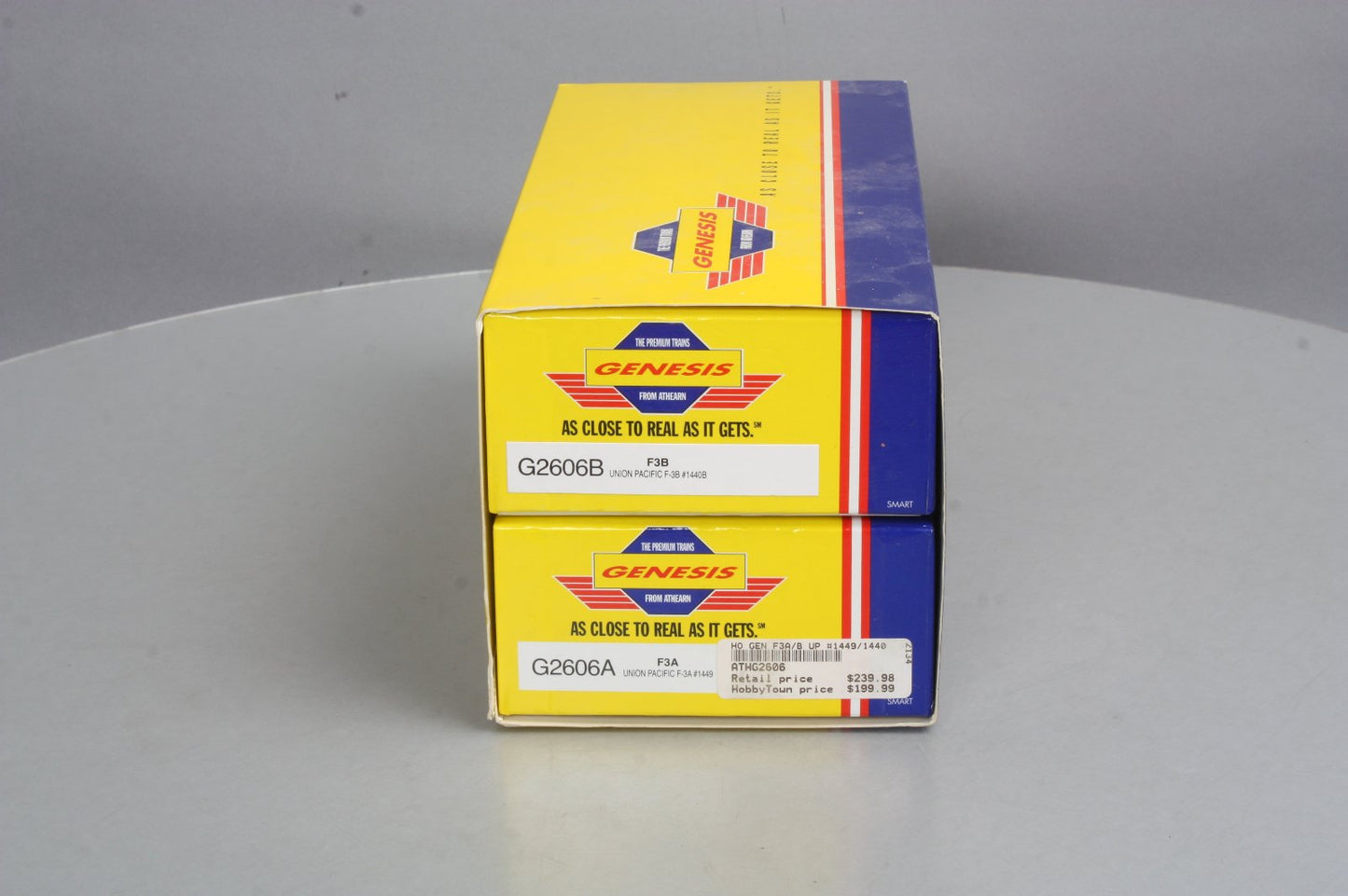 Athearn G2606 HO Union Pacific F-3 A/B Diesel Locomotive Set #1449/ #1440B MT/Box