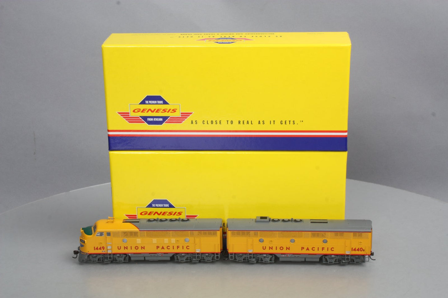 Athearn G2606 HO Union Pacific F-3 A/B Diesel Locomotive Set #1449/ #1440B MT/Box