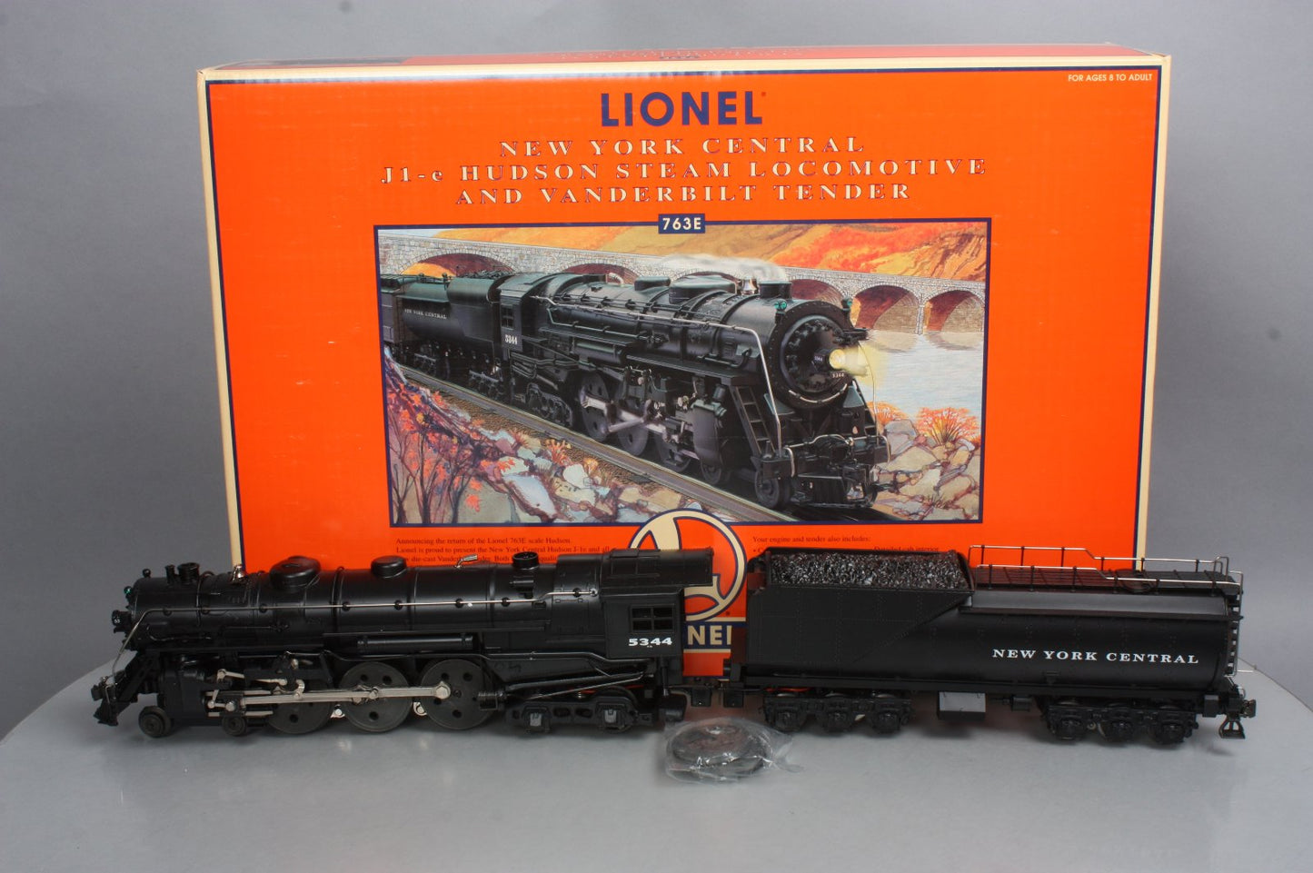 Lionel 6-18056 O NYC 763E J1e 4-6-4 Hudson Steam Locomotive & Oil Tender #5344 MT/Box