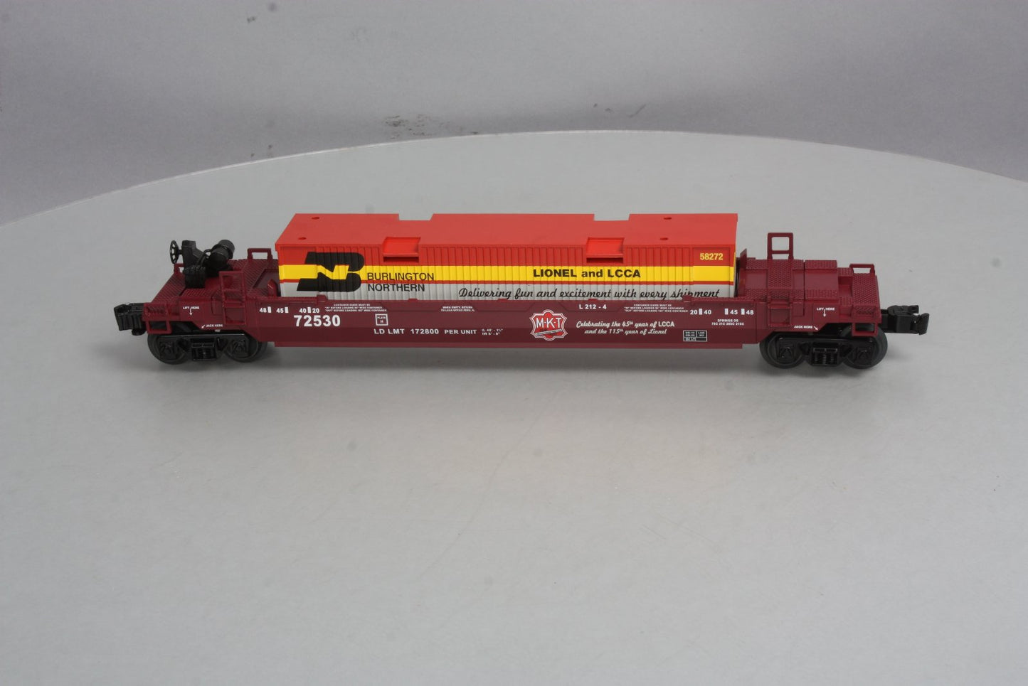 Lionel 6-58272 O Gauge MKT Maxi Stack LCCA Freight Car #72530 NIB