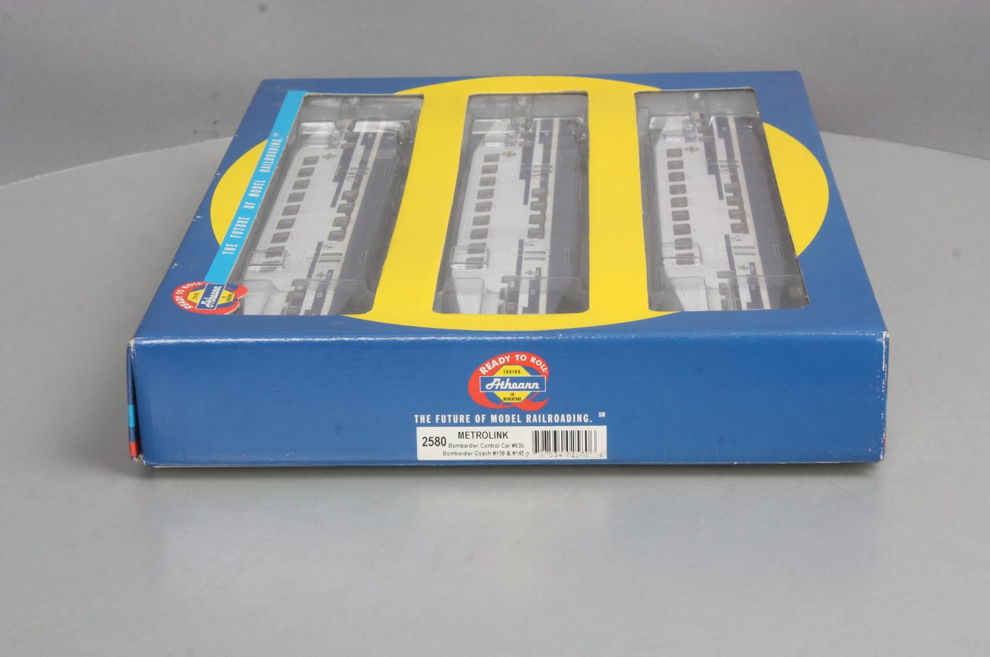 Athearn 2580 Set: Metrolink Bombardier Control Car #630, Coaches #109, #145 MT/Box