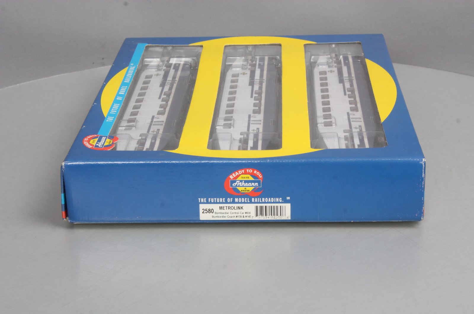 Athearn 2580 Set: Metrolink Bombardier Control Car #630, Coaches #109, #145 MT/Box