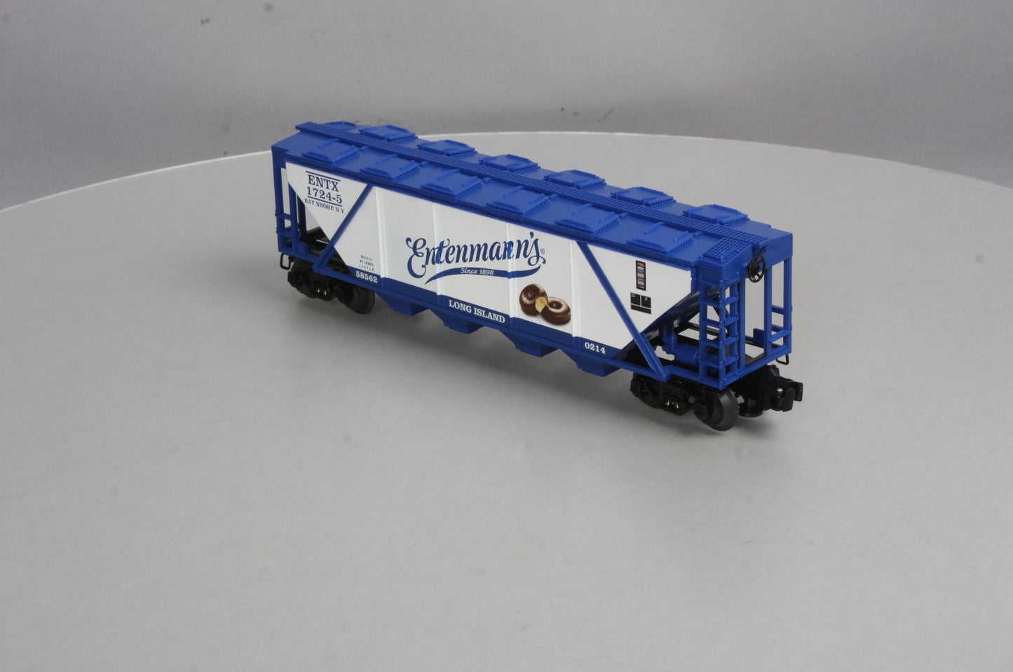 Lionel 6-58562 O Gauge Little Entenmann's Covered Quad Hopper #1724-5 LN/Box