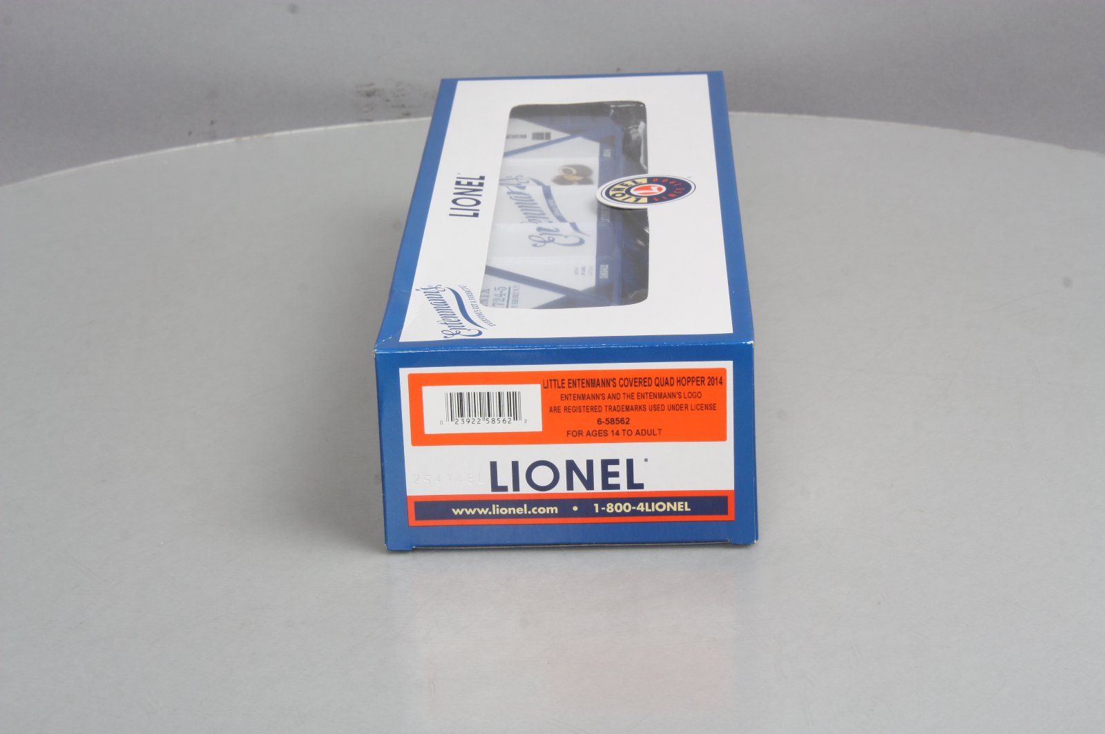 Lionel 6-58562 O Gauge Little Entenmann's Covered Quad Hopper #1724-5 LN/Box