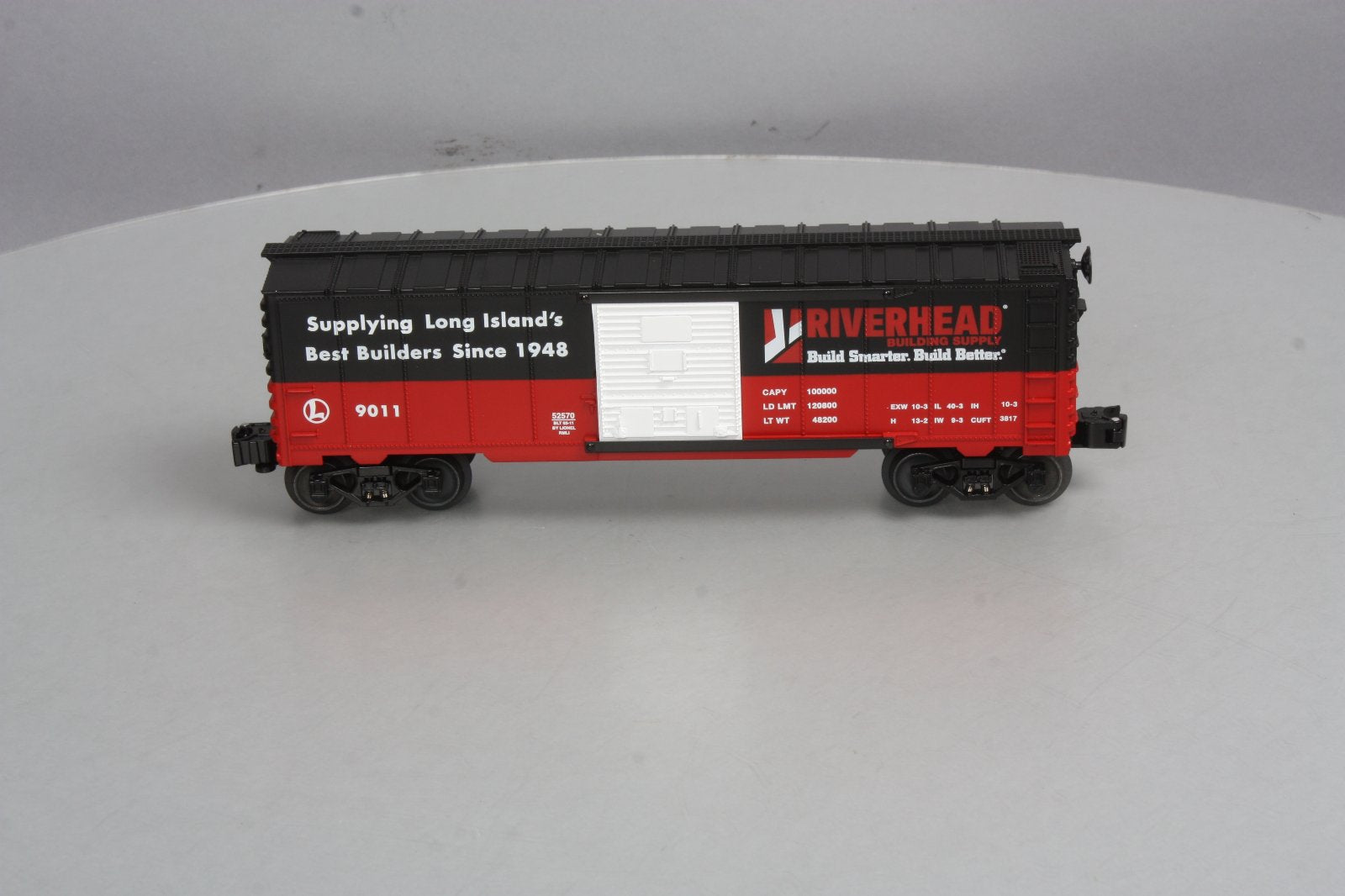 Lionel 6-52570 O Railroad Museum of Long Island Riverhead Building Supply Boxcar LN/Box