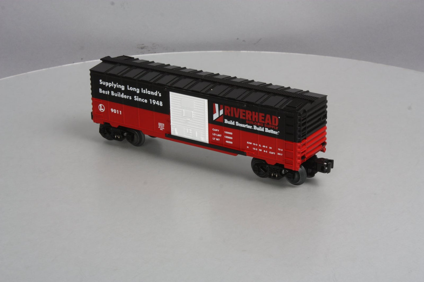 Lionel 6-52570 O Railroad Museum of Long Island Riverhead Building Supply Boxcar LN/Box