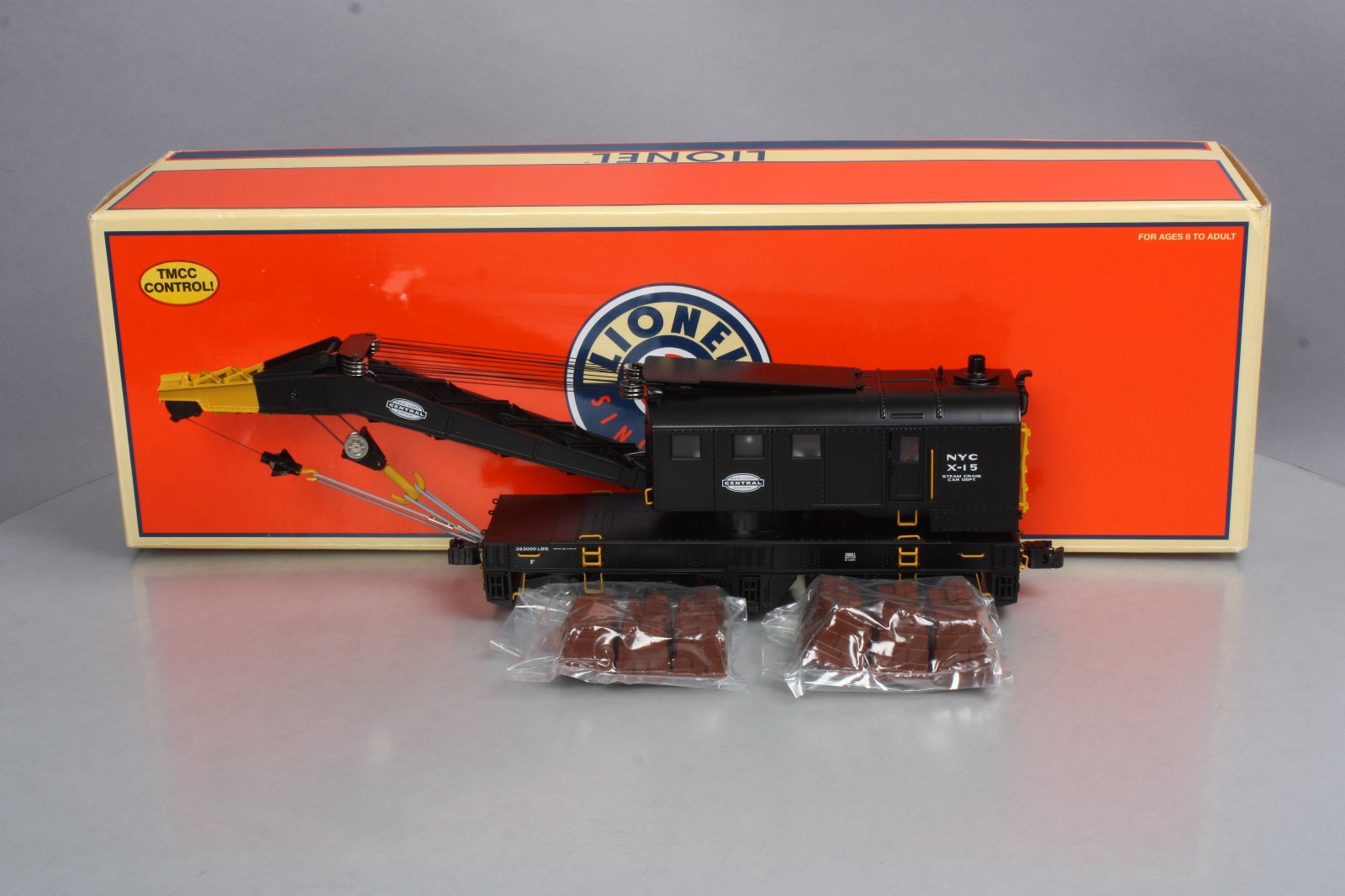 Lionel 6-29851 O New York Central Crane Car - TMCC Equipped LN/Box