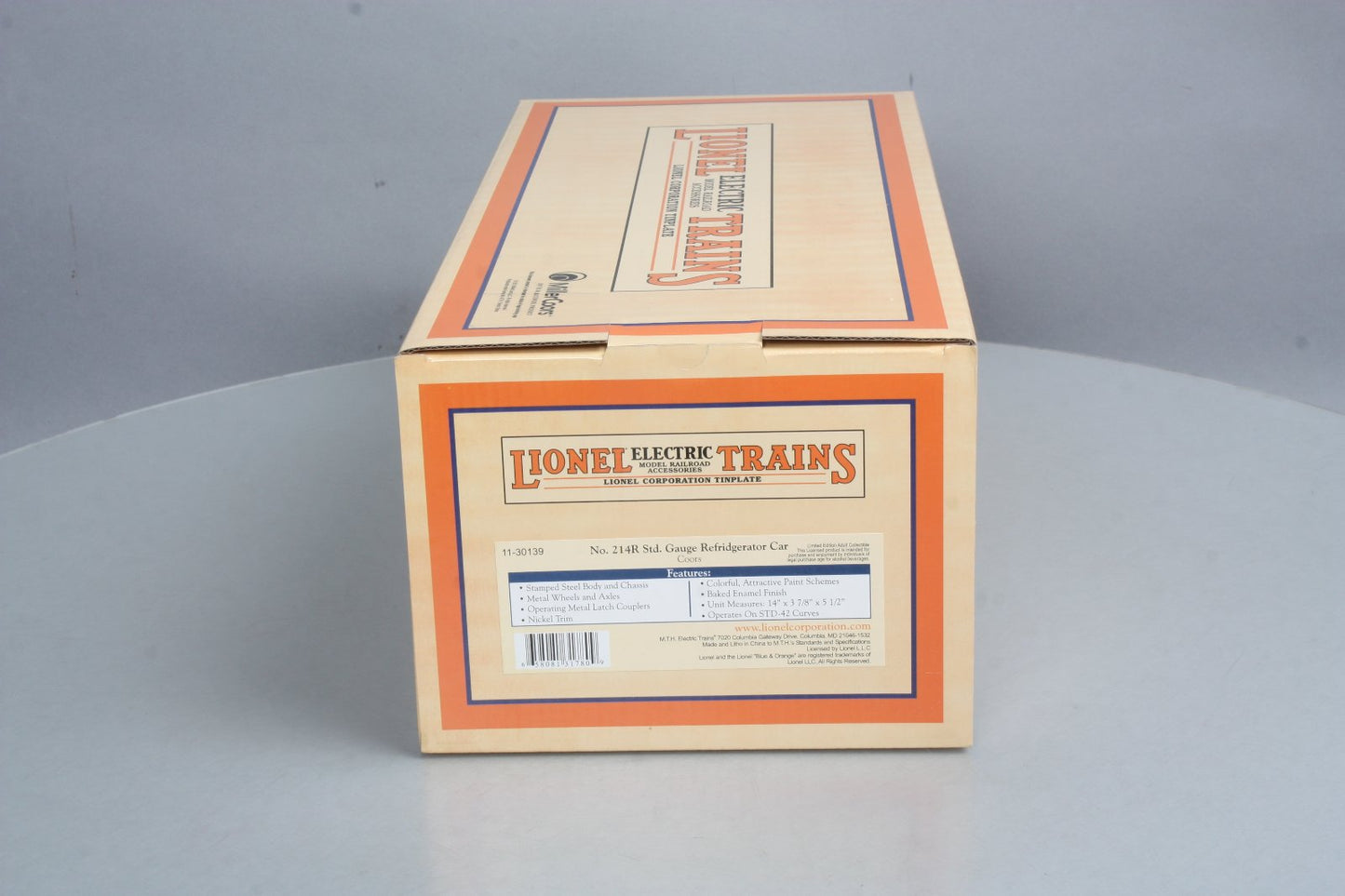 MTH 11-30139 Standard Gauge 214R Coors Reefer MT/Box