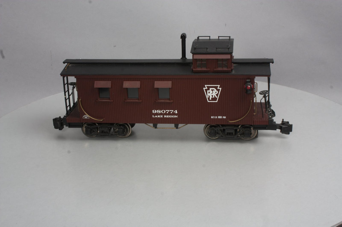 Aristo-Craft 82109 G Scale Pennsylvania Wood Caboose #980774 - Metal Wheels EX