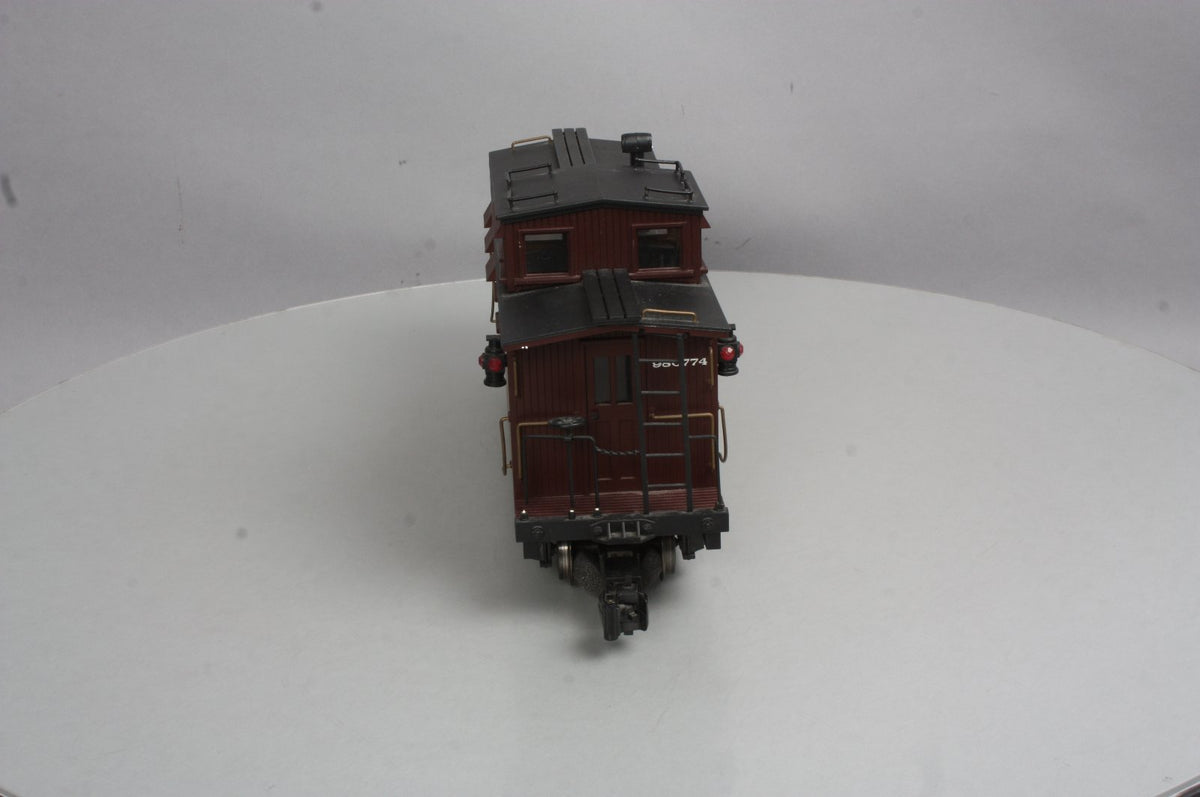 Aristo-Craft 82109 G Scale Pennsylvania Wood Caboose #980774 - Metal Wheels EX