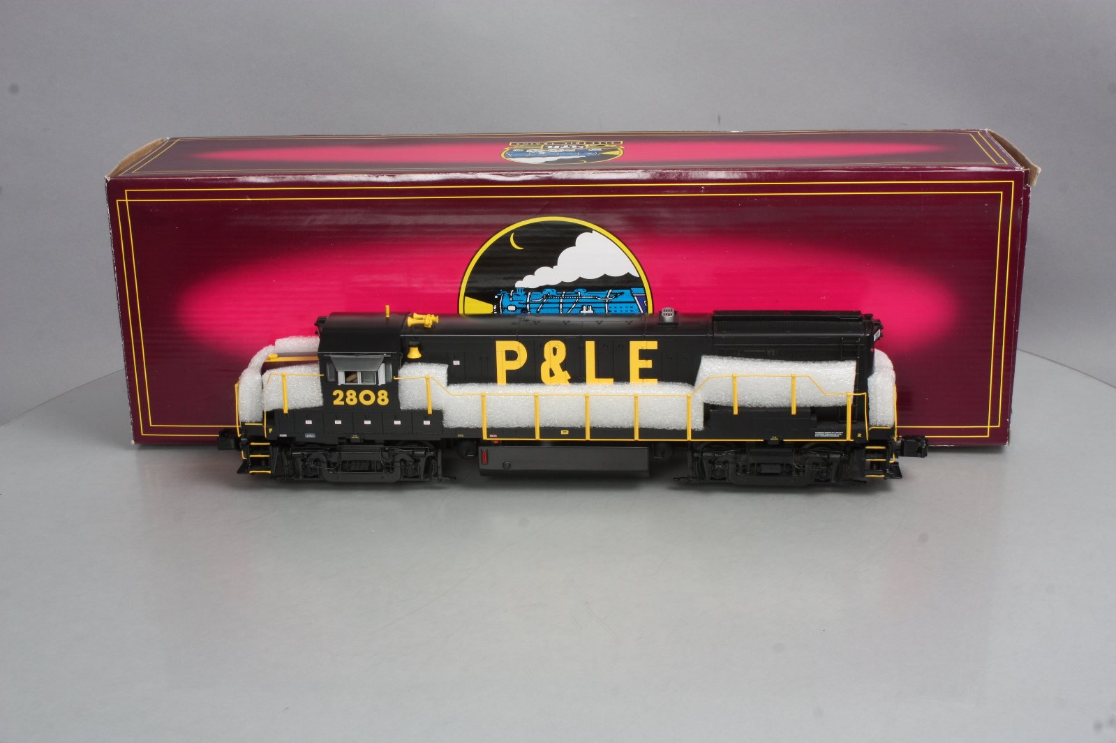 MTH 20-20106-1 P&LE U28B Diesel Engine w/PS 2.0 #2808 (Hi-Rail Wheels)