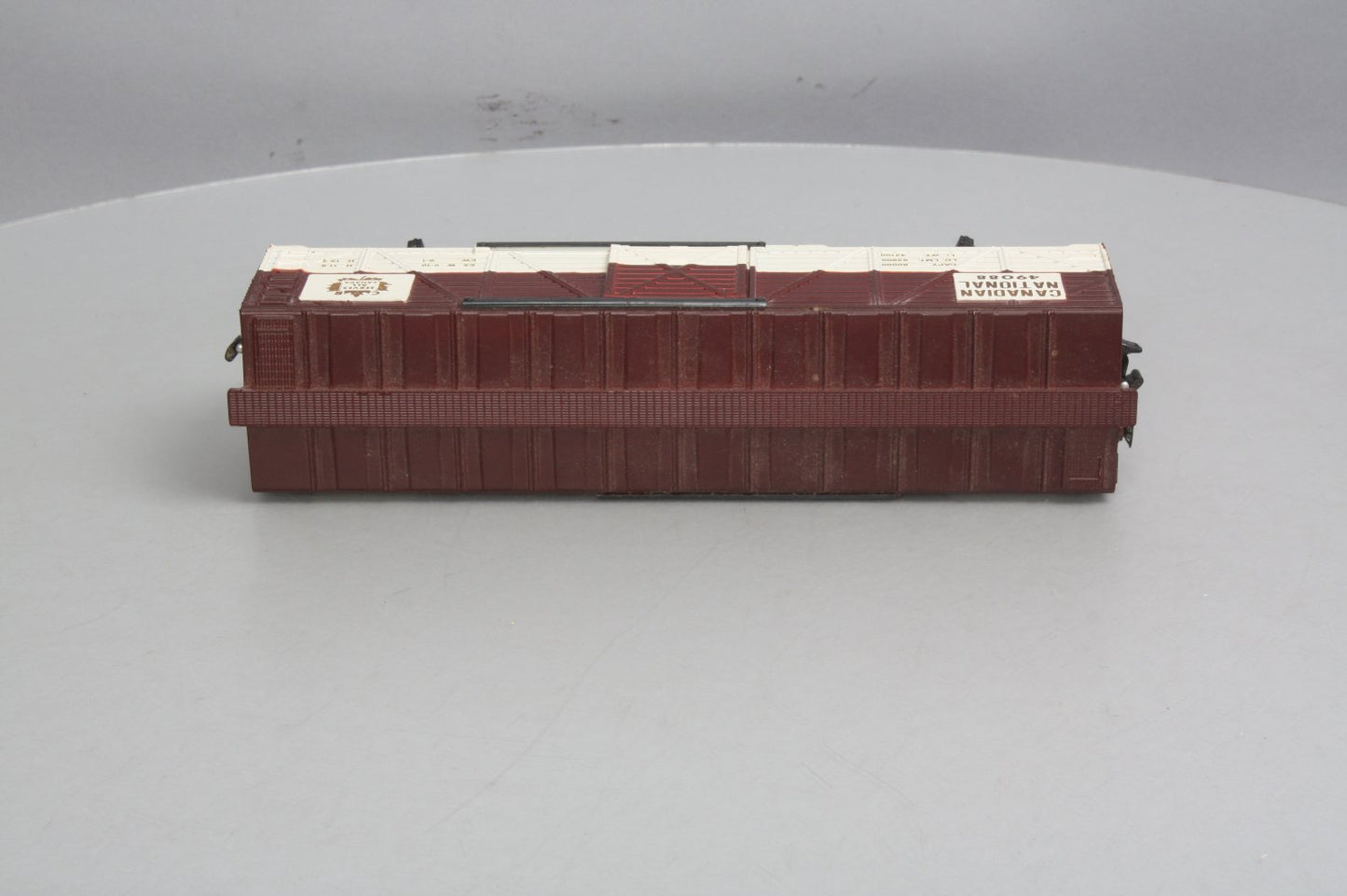 QSI 49088 Canadian National Stock Car w/Live Action Sound Module - 3 Rail LN