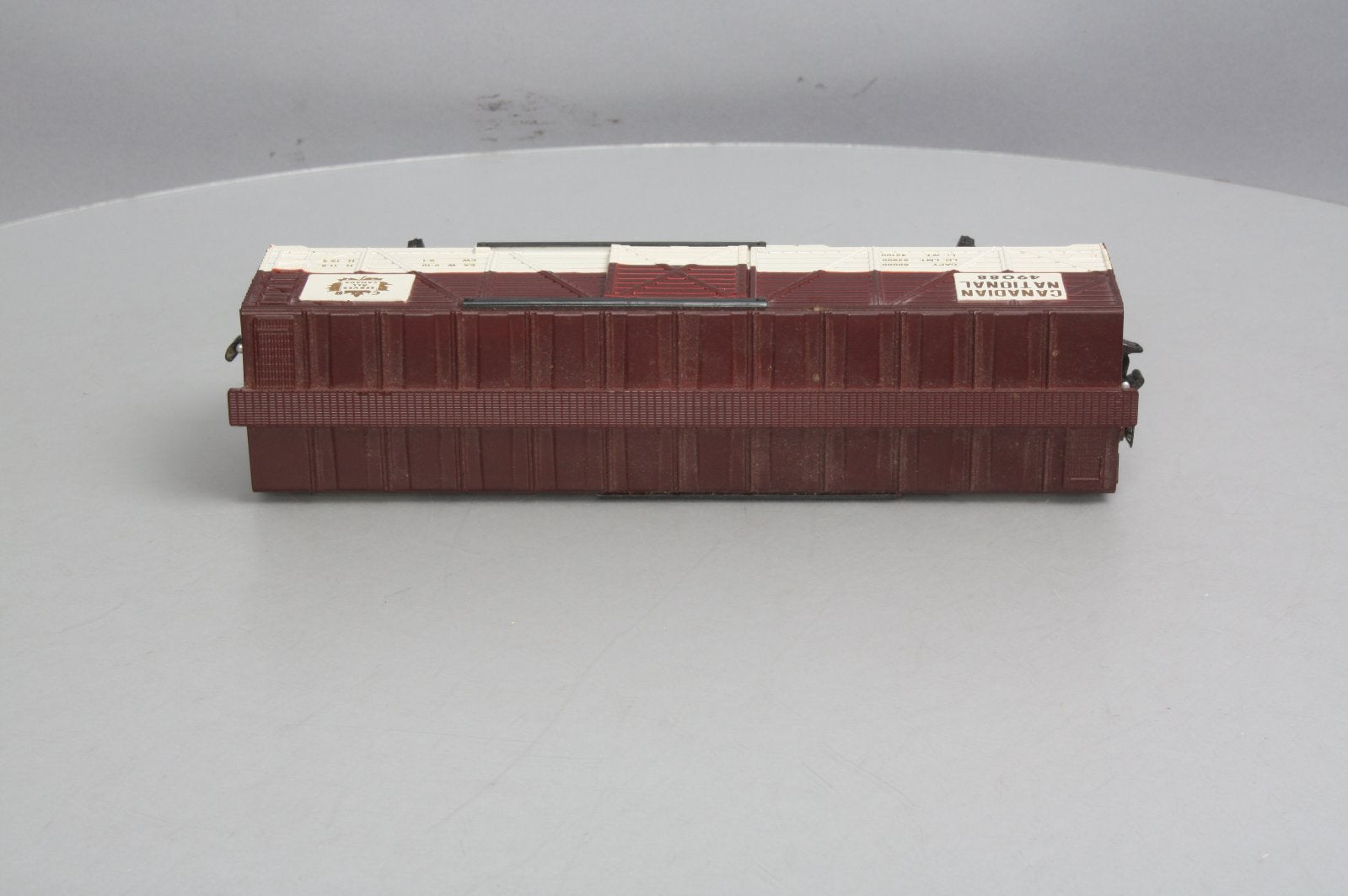 QSI 49088 Canadian National Stock Car w/Live Action Sound Module - 3 Rail LN