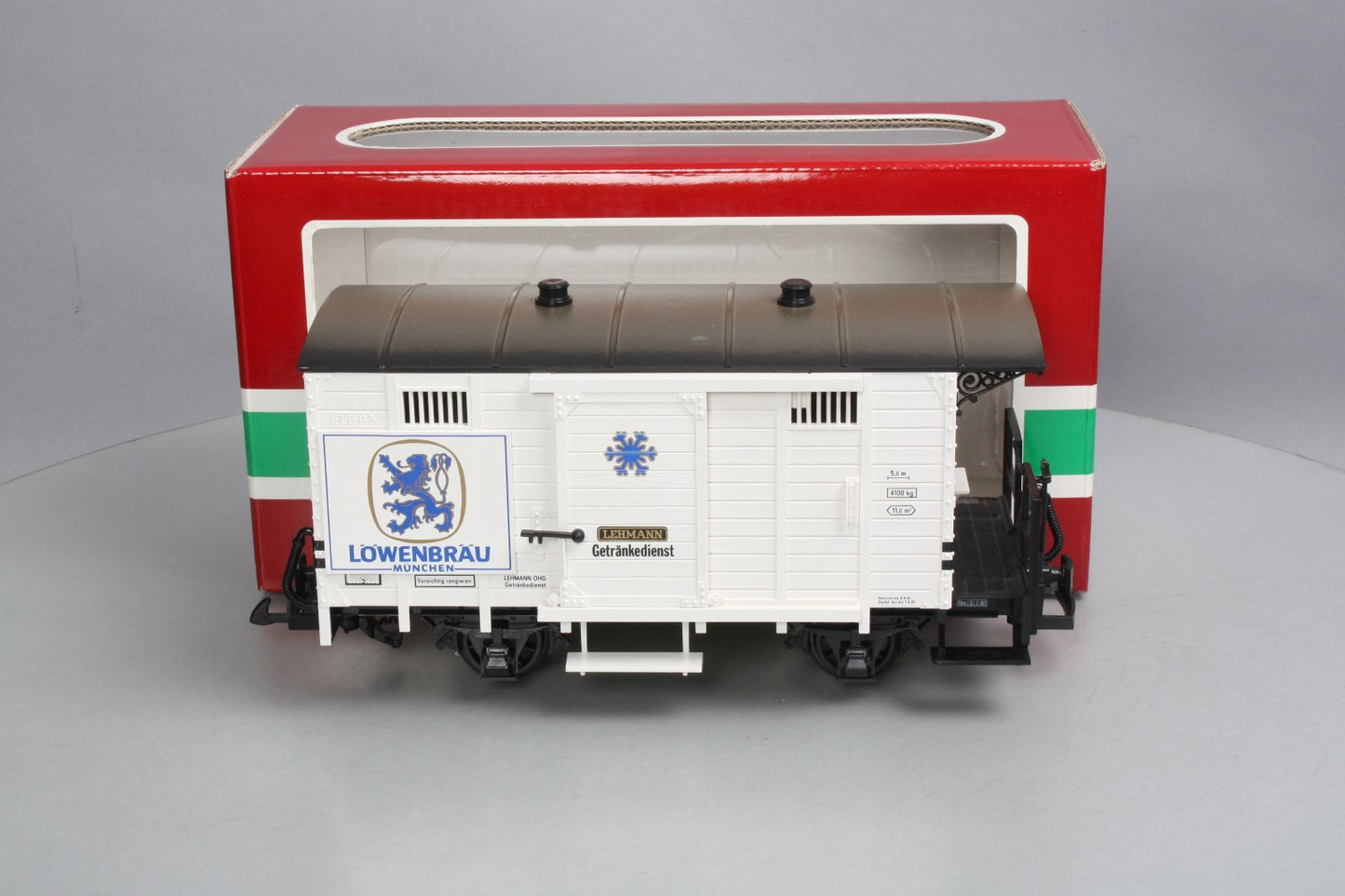 LGB 4131 G Scale Lowenbrau Beer Boxcar EX/Box
