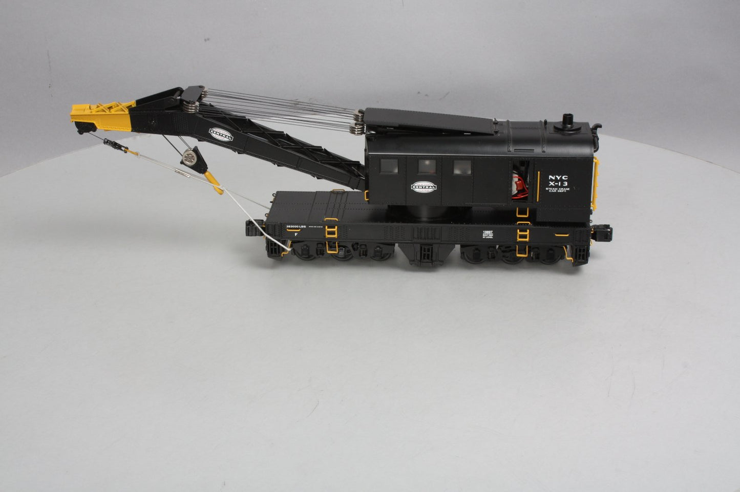 Lionel 6-19897 O Gauge New York Central TMCC Operating Crane Car #X-13 NIB