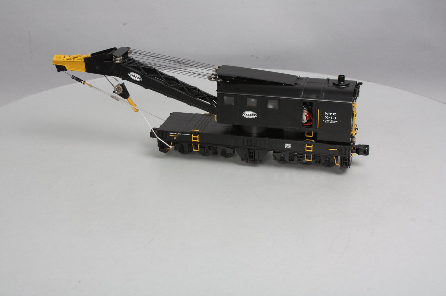 Lionel 6-19897 O Gauge New York Central TMCC Operating Crane Car #X-13 NIB
