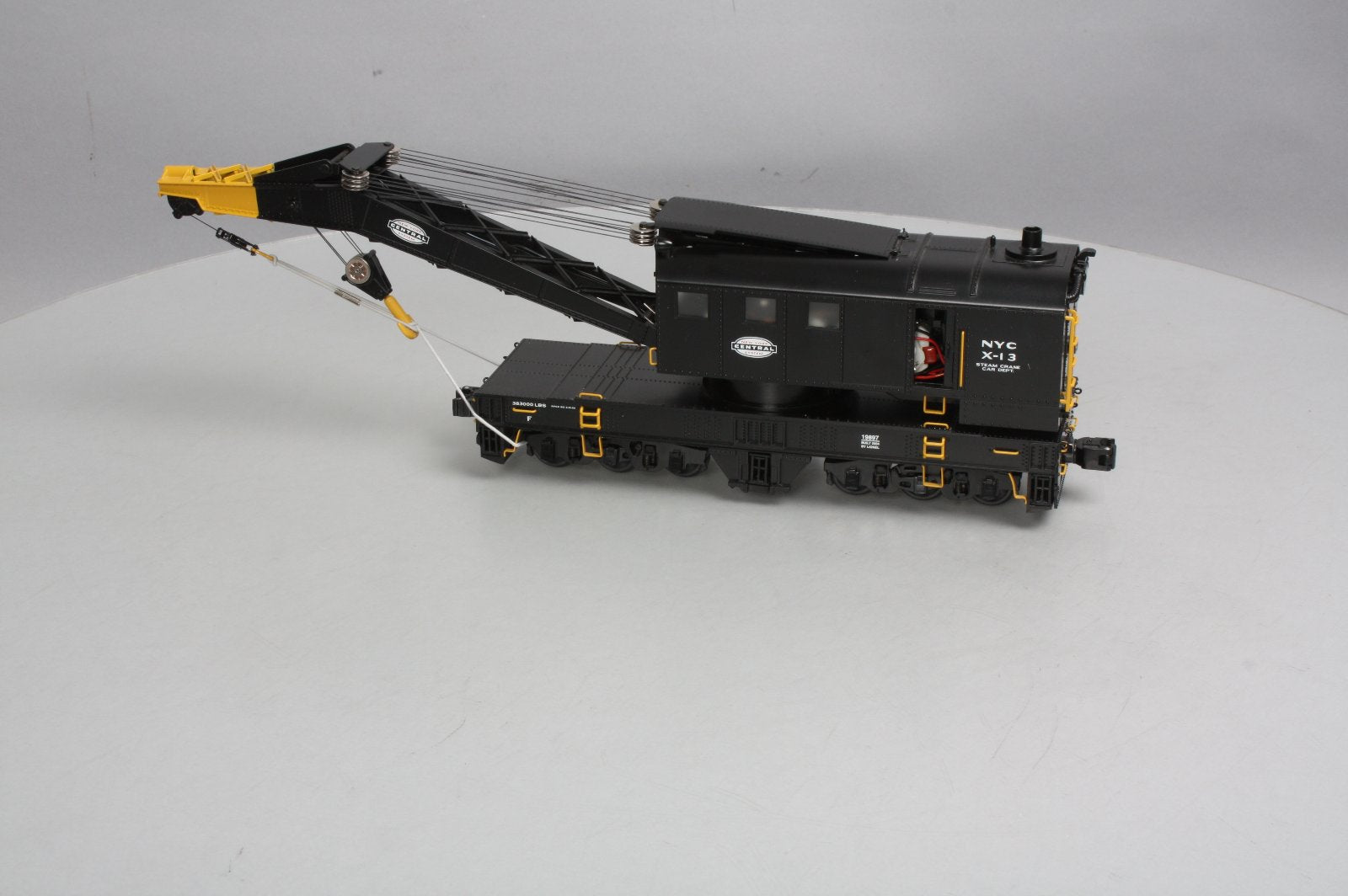 Lionel 6-19897 O Gauge New York Central TMCC Operating Crane Car #X-13 NIB