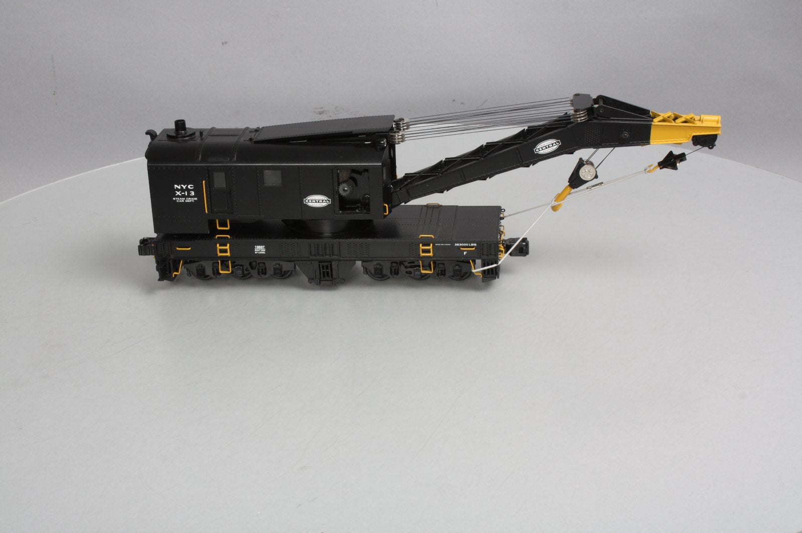 Lionel 6-19897 O Gauge New York Central TMCC Operating Crane Car #X-13 NIB