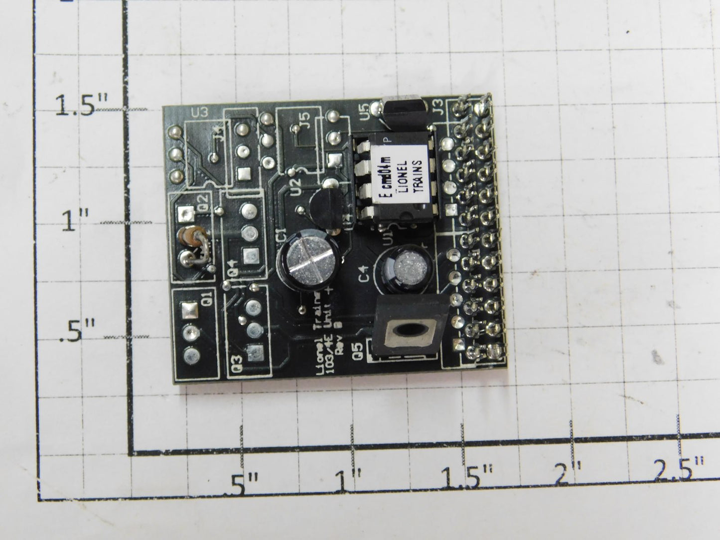 Lionel 691PCB1022X3 104E CMD Ready Reverse Logic PCB Circuit Board