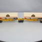 Lionel 6-16345 O TTUX Flatcar w/ Southern Pacific Trailers #16345 #16346 LN/Box