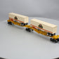 Lionel 6-16345 O TTUX Flatcar w/ Southern Pacific Trailers #16345 #16346 LN/Box