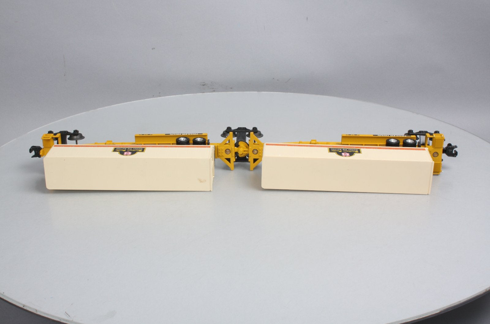 Lionel 6-16345 O TTUX Flatcar w/ Southern Pacific Trailers #16345 #16346 LN/Box