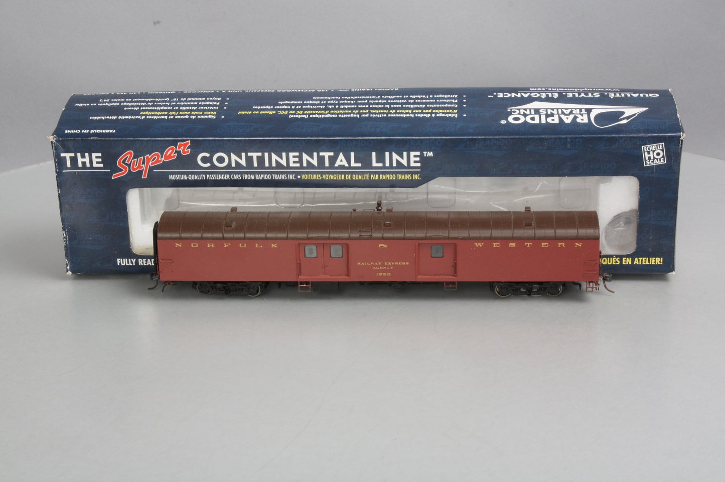 Rapido Trains 106153 HO Norfolk & Western 73' 6" Smooth Side Baggage #1285
