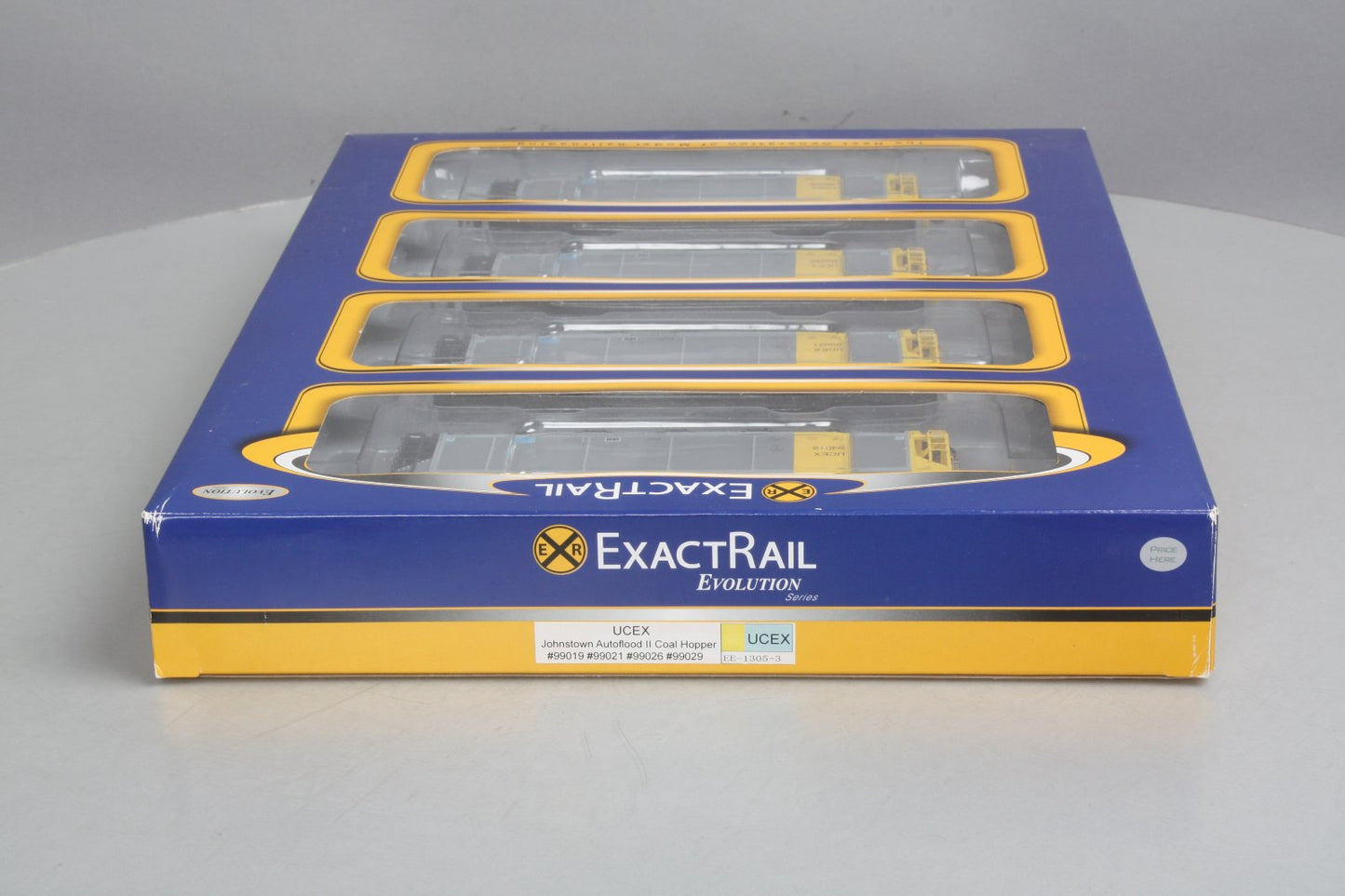 ExactRail EE-1305-3 HO UCEX Johnstown Autoflood II Coal Hopper Set NIB