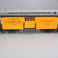 LGB 3084 D&RG Yellow & Silver Baggage Car w/ Custom Figure - Metal Wheels LN/Box