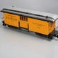 LGB 3084 D&RG Yellow & Silver Baggage Car w/ Custom Figure - Metal Wheels LN/Box