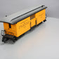 LGB 3084 D&RG Yellow & Silver Baggage Car w/ Custom Figure - Metal Wheels LN/Box