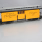 LGB 3084 D&RG Yellow & Silver Baggage Car w/ Custom Figure - Metal Wheels LN/Box