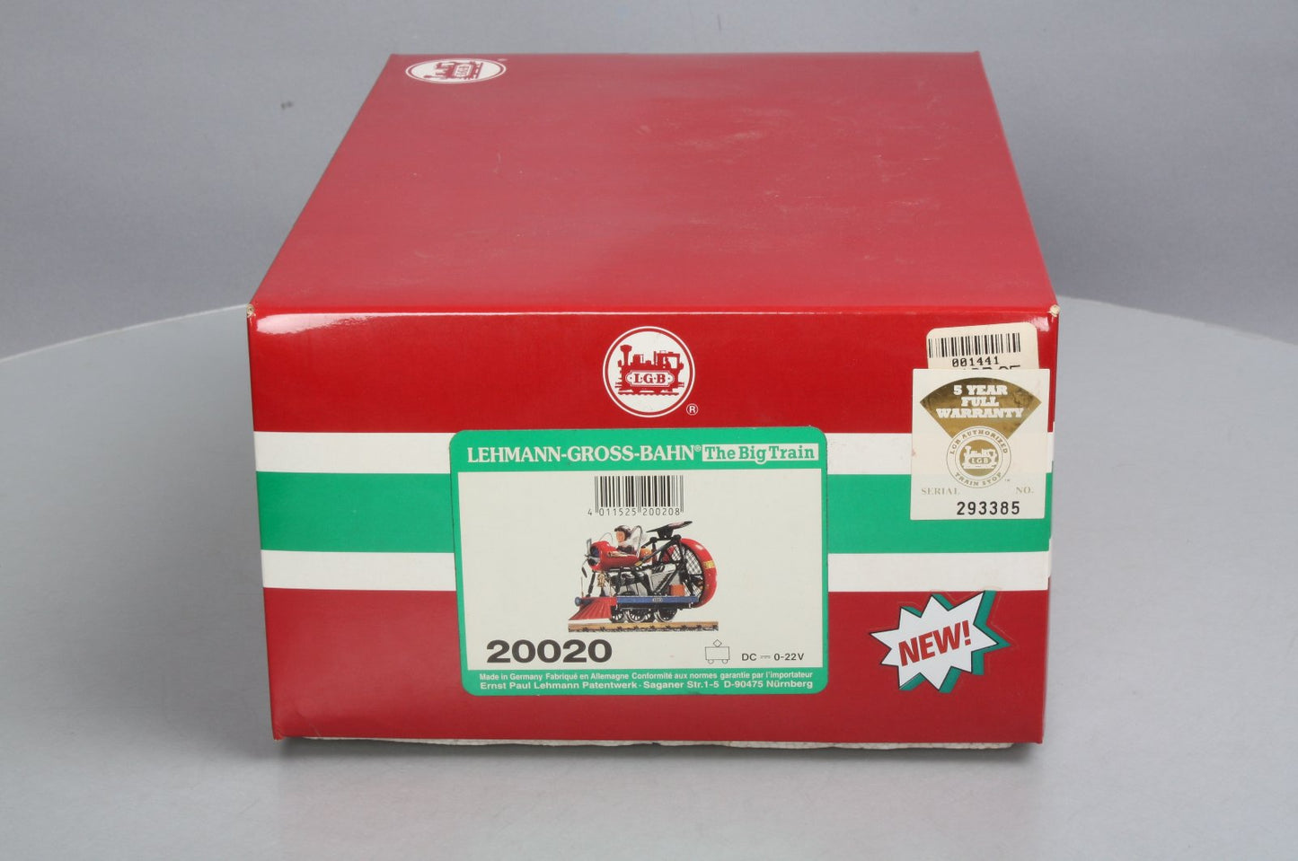 LGB 20020 G Scale Fortuna Flyer - Fan Propelled! EX/Box