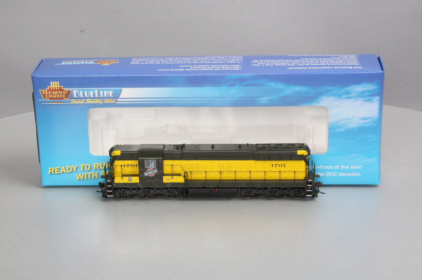 Broadway Limited 5026 HO Chicago & North Western EMD SD9 #1701 with Sound