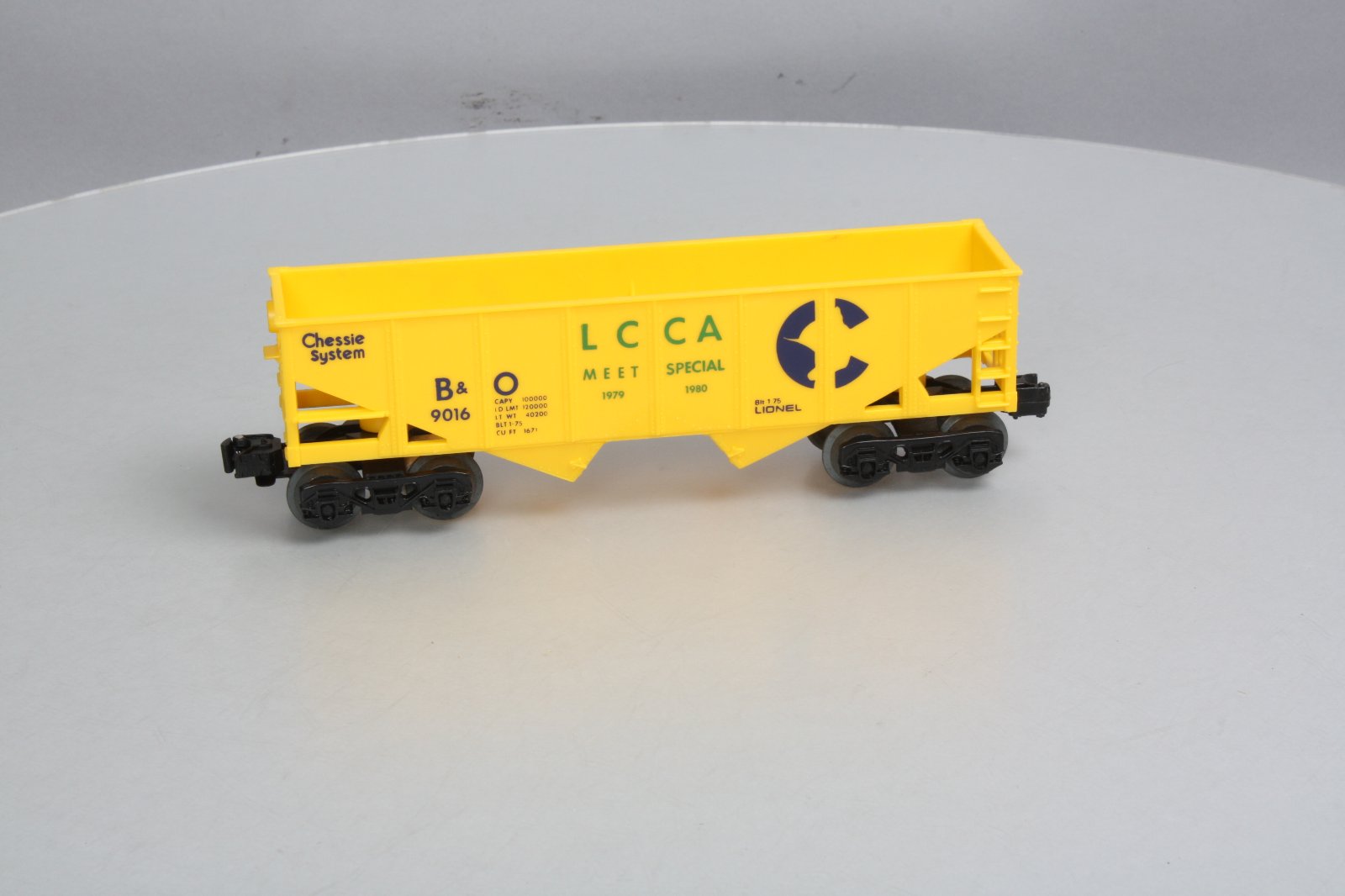 Lionel 6-9016 O Gauge LCCA Meet Special Baltimore & Ohio 2-Bay Hopper NIB
