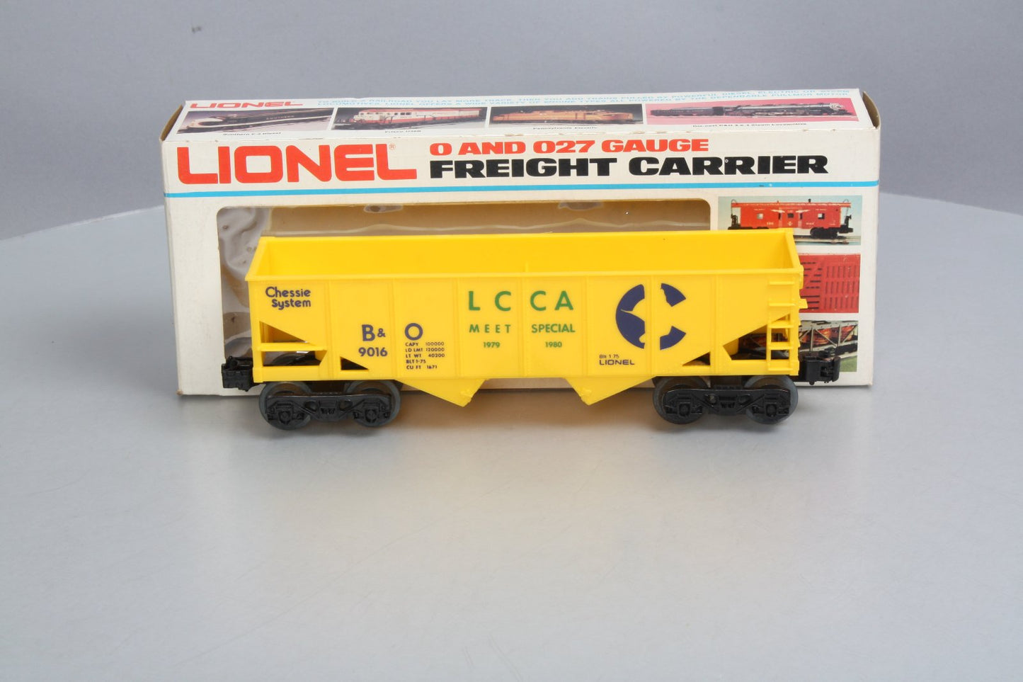 Lionel 6-9016 O Gauge LCCA Meet Special Baltimore & Ohio 2-Bay Hopper NIB
