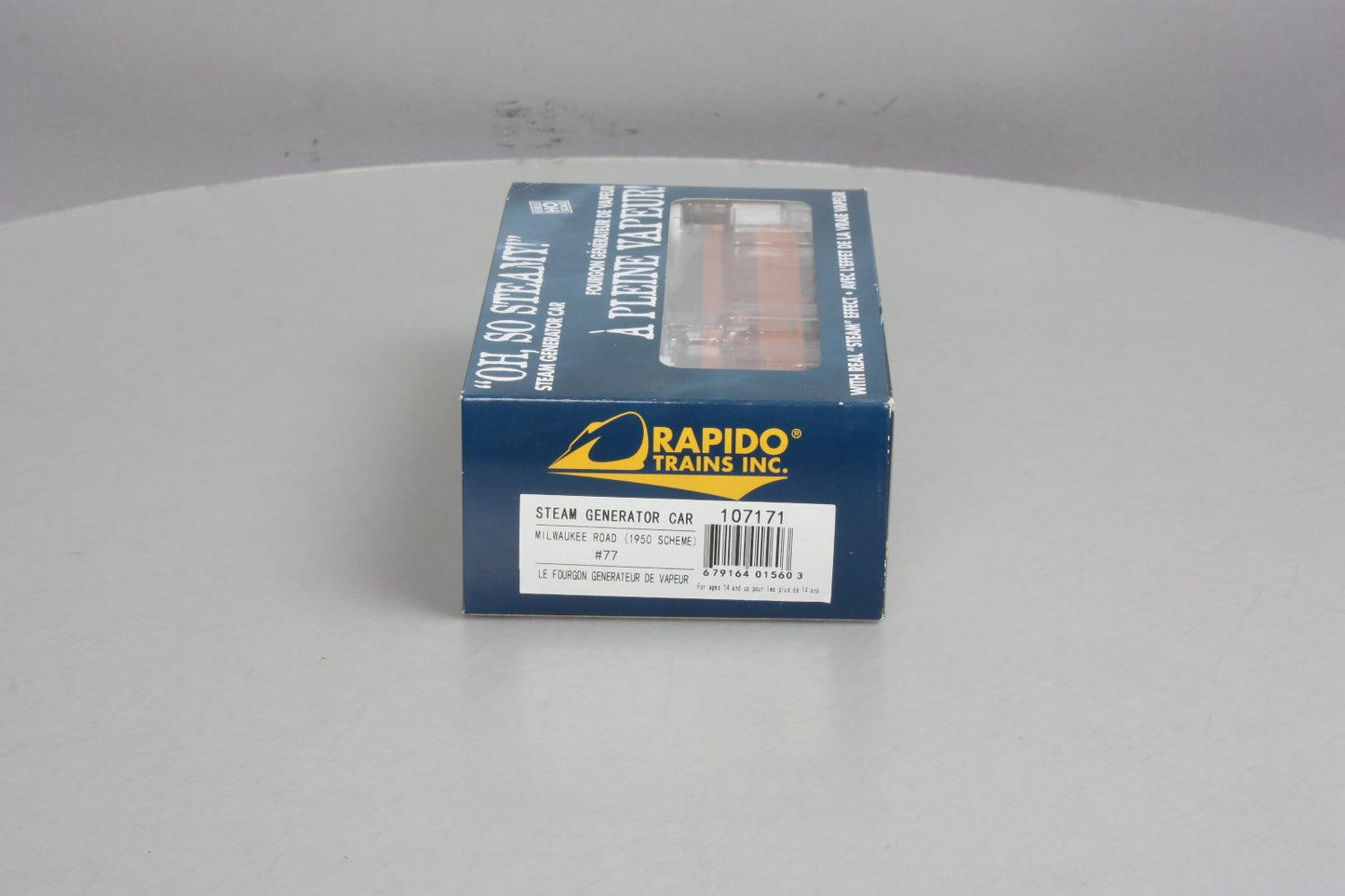 Rapido Trains 107171 HO Milwaukee Road Steam Generator Car #77 (1950 Scheme)